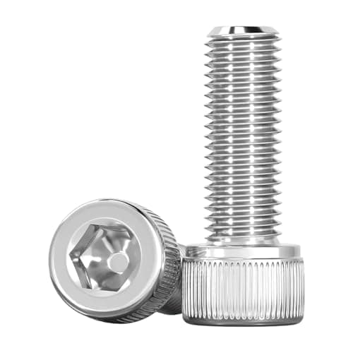 Image of Drenky M6 Cylinder Screws with Hexagon Socket M6 X 20mm Socket Head Cap Screws Bolts DIN 912 (ISO 4762) 304 Stainless Steel Socket Screws Fully Threaded Allen Socket Cap Screws, Pack of 20