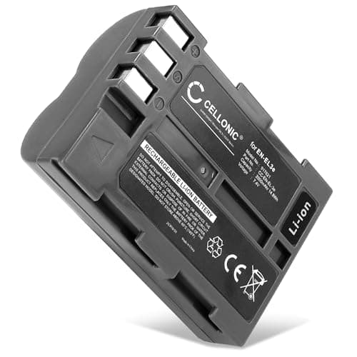Image of CELLONIC 1x Battery for Camera Compatible with Nikon D700, D90, D200, EN-EL3e - (2000mAh, 7.4V)
