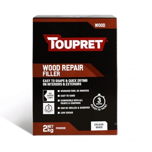 Image of Toupret - Quick Drying White Wood Repair Filler - 2Kg