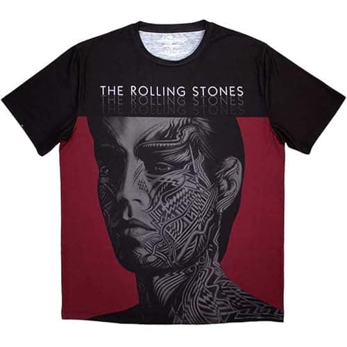 Image of The Rolling Stones Tattoo You Sublimation Print T Shirt L Black