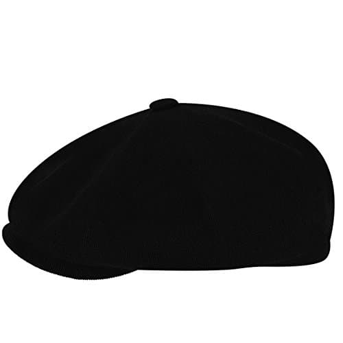 Image of Kangol Hawker Flat Cap Ivy hat Newsboy (M (56-57 cm) - Black)