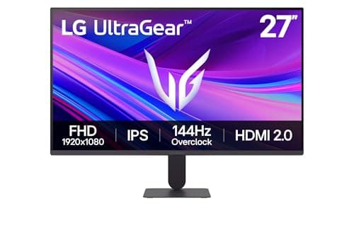 Image of LG Ultragear G4 Gaming Monitor 27G411A-B, 27 Inch, 1080p, 144Hz Overclocked, 5ms, IPS Display, HDR 10, NVIDIA G-Sync Compatible & AMD FreeSync, Smart Energy Saving, DisplayPort, HDMI