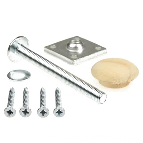 Image of Jackson Woodturners Pine Handrail to Newel Post Fixing Kit – Staircase Handrail Connector for Pine Newel Posts