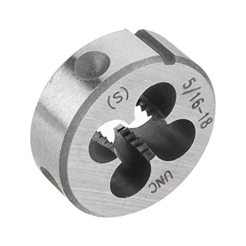Image of Utoolmart 5/16"-18 UNC Round Die, Machine Thread Right Hand Threading Die, Alloy Steel
