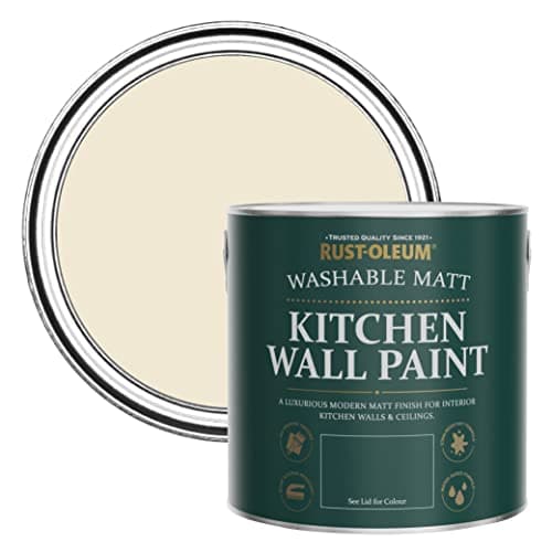 Image of Rust-Oleum Beige Washable Kitchen Wall Paint in Matt Finish - Quarry Lime 2.5L