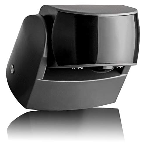 Image of SEBSON PIR Sensor Outdoor IP65, Surface Wall mounted, Infrared Motion Sensor, LED suitable, Range max. 12m/180° + 3m/360°, swivelling, max. 1200/600W, anthracite