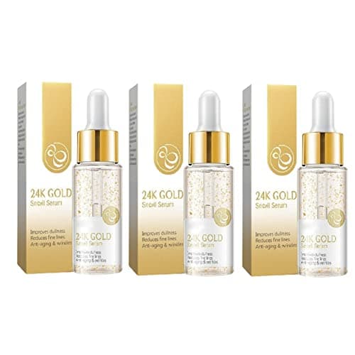 Image of 24k Gold Serums, 24K Gold Aging Proof Face Serums Moisturizer, Essence For Day And Night Wrinkles Reduction, Re-Activate Skin Youth (3PCS)