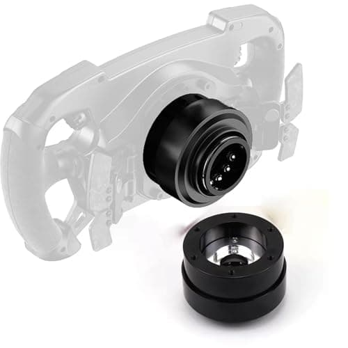 Image of Obokidlyamor Replace Quick Release Adapter Steering Wheel Replace Panel For MOZA R21/R16/R9 V2/R5/R3 Bundle Gaming Racing Wheel;70mm 6-hole steering wheel kit (Quick Release)
