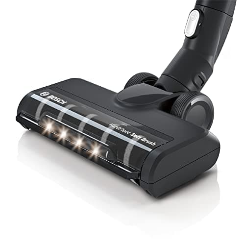 Image of Bosch BHZUHFN Hard Floor Soft Nozzle with LED Lighting, Suitable for Unlimited 6, 7 and 8 Cordless Vacuum Cleaners, Ideal for Parquet and Tiles, Gentle Cleaning, Original Accessories, Durable, Black