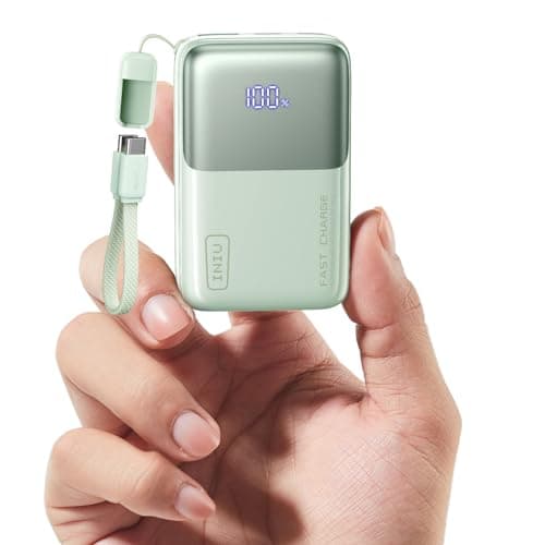 Image of INIU Mini Power Bank, 45W Fast Charging 10000mAh Battery Pack USB C Input & Output Portable Charger, Small Portable Battery Bank for iPhone 16/15/14/13 Pro Max Mini Plus, Samsung, iPad, Travel, Green