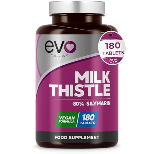 Image of Milk Thistle Tablets | 80% Silymarin | 180 Tablets | Vegan Supplement | Milk Thistle Capsules Alternative | Made in The UK