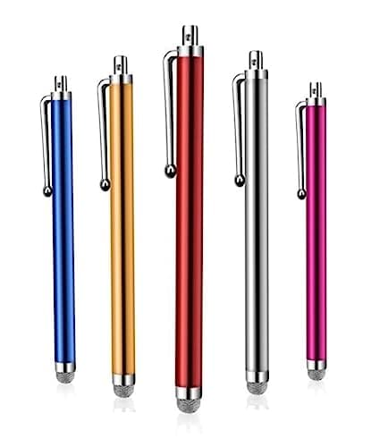 Image of 5 x Fabric Micro Fibre Microfibre fiber Touch Screen Stylus Pen compatible with iPhone, Samsung, Xiaomi, OnePlus, Pixel, Oppo, Huawei, Vivo, Realme, Nothing Tablets etc.