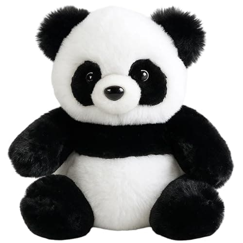 Image of YFHUVB Panda Teddy, Soft Plush Toy for Adults,Emotional Healing on Demand,Cuddly Panda Gifts for Stress Relief Adults,Lightweight Design, Cheeky Realistic Panda Plushie