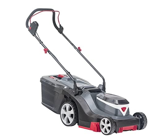Image of AL-KO Cordless Lawn Mower 3.82 Li Easy, 38 cm Cutting Width, Battery Compartment for up to 2 Batteries 18 V Li-Ion, for Lawns up to 300 m², 6-Way Central Cutting Height Adjustment, Black/Grey