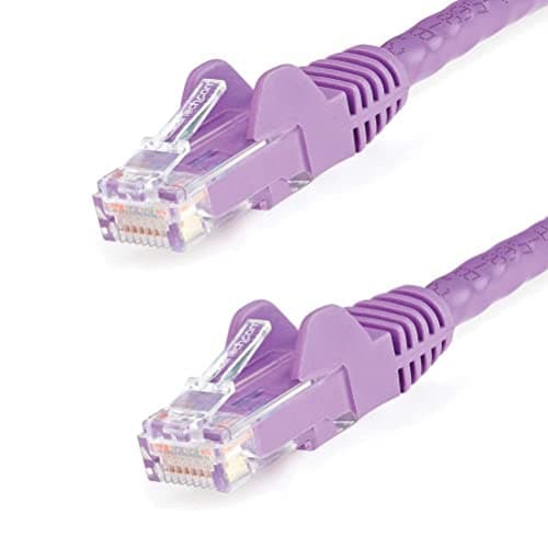 Image of StarTech.com 1m CAT6 Ethernet Cable - Purple CAT 6 Gigabit Ethernet Wire -650MHz 100W PoE++ RJ45 UTP Category 6 Network/Patch Cord Snagless w/Strain Relief Fluke Tested UL/TIA Certified (N6PATC1MPL)