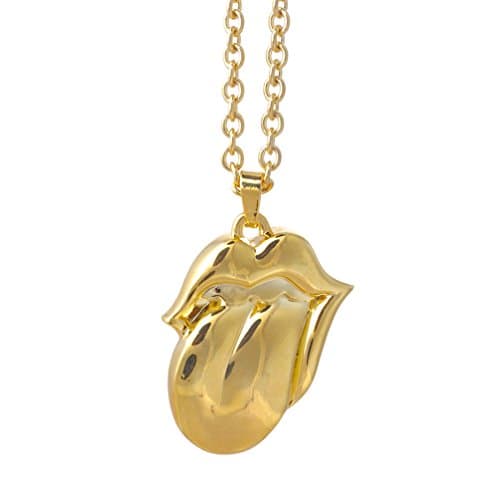 Image of The Rolling Stones Gold Tongue Necklace