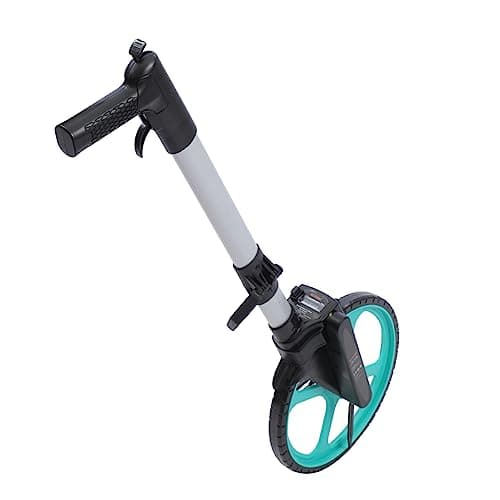 Image of KATSU Distance Measuring Wheel 9999.9m with Wheel Brake, Aluminum Alloy Foldable Handle, 318mm Diameter Trundle Wheel and Storage Bag, for Road Land Surveyors