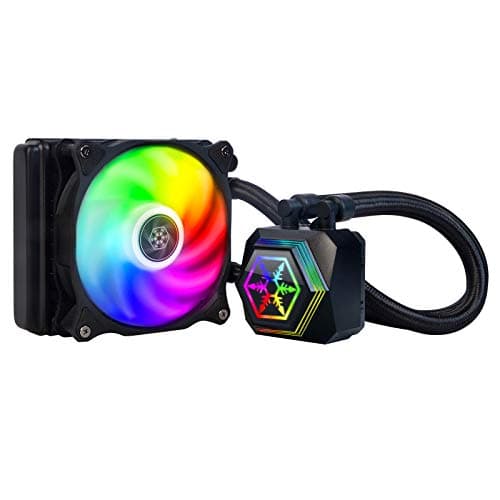 Image of SilverStone Sst-PF120-Argb - Permafrost Premium Water Cooler, Single Adjustable 120mm PWM, Argb, Intel/AMD