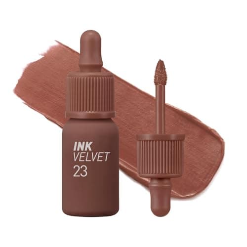 Image of Peripera Ink the Velvet Lip Tint - High Pigment Color, Longwear, Weightless, Not Animal Tested, Gluten-Free, Paraben-Free (23 NUTTY NUDE, 4g)