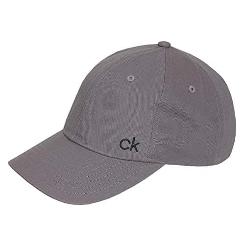 Image of Calvin Klein Mens Classic Cotton Cap - Slate - One Size