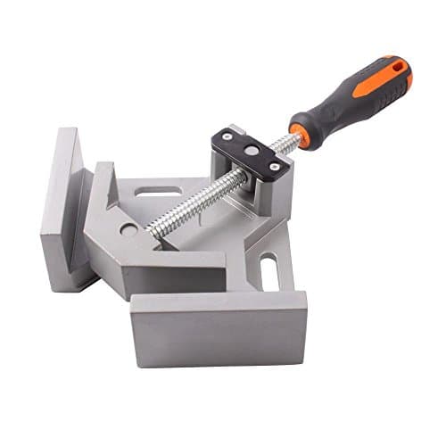 Image of KATSU Clamp Vise, 90 Degree Right Angle, Aluminum Alloy, Adjustable Swing Bench Tool for DIY Woodworking, Welding, Cabinet, 70mm Max Clamp Range