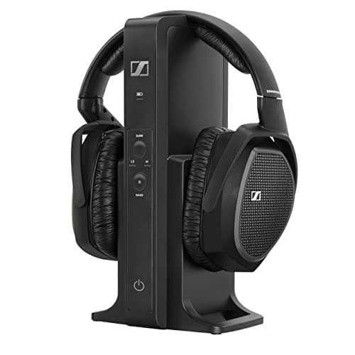 Image of Sennheiser RS 175 RF Wireless Headphones Over Ear for TV System with Bass Boost and Surround Sound Modes, Compact and Ergonomic, Over Ear Headphones for TV Listening, Black
