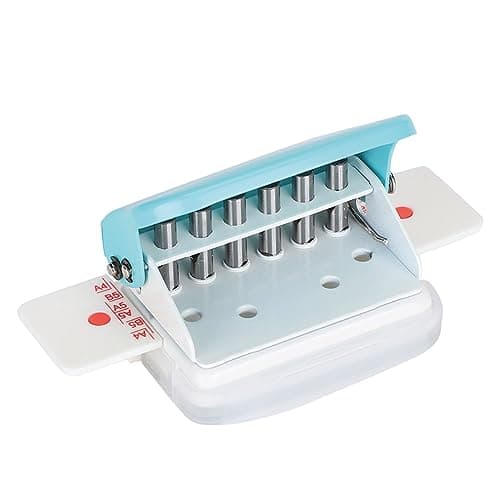 Image of Hole Puncher, A4 A5 B5 Paper Hole Punch Binding Machine Adjustable Spiral Coil Binder Book Machines Handheld Circle Punching Tools Schools Offices Supplies for Studios Photo Files Document Scrapbook