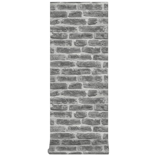 Image of Superfresco Easy Brick Effect Black/Grey Wallpaper | Paste the Wall |Black Brick | Eco-Friendly