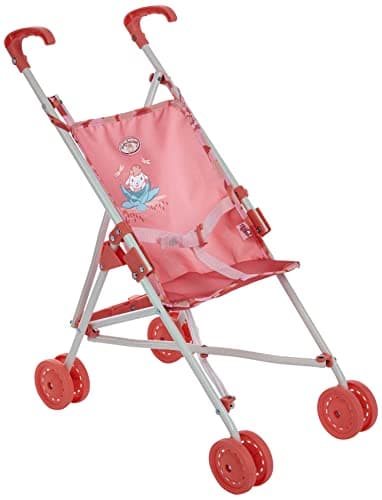 Image of Zapf Creation 703915 Baby Annabell Active Stroller Doll's Pram Lightweight & Manoeuvrable and Foldable, Handle Height 53 cm, Suitable for Dolls in Almost