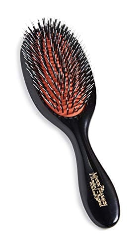 Image of Mason Pearson BN3 Handy Boar Bristle Nylon Tufts Hair Brush, Cleaner, Gift Box