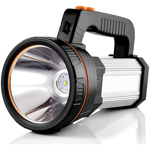 Image of CSNDICE Torches LED Super Bright, Powerful Torch with Side Light, IP65 Waterproof Torch, 10000mAh Long Lasting Rechargeable Torches LED Super Bright for Outdoor Emergency, Power Cut