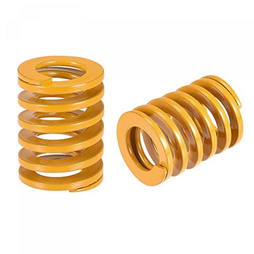 Image of sourcing map 3D Printer Die Spring, 20mm OD 25mm Long 2pcs Spiral Stamping Light Load Compression Mould Die Springs for 3D Printer Electric Part, Yellow