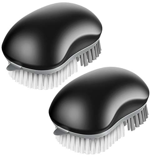 Image of MR.SIGA Fruit and Vegetable Cleaning Brush, Pack of 2, Black