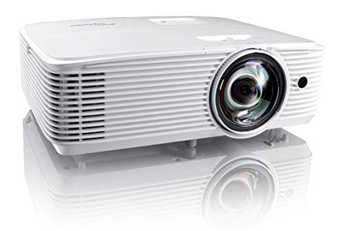 Image of Optoma EH412ST Short Throw 1080P HDR Professional Projector | Super Bright 4000 Lumens | Business Presentations, Classrooms, or Meeting Rooms | 15,000 hour lamp life | Speaker Built In | Portable