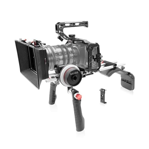 Image of Shape Blackmagic Cinema Camera 6K/6K Pro/6K G2 Shoulder Mount Kit (SH6KSMKIT)