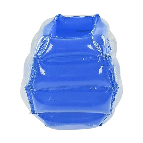 Image of OVAQUIXI Inflatable Bubble Ball, Safe PVC Body Bumper Bubble Soccer Ball for Kids and Adults, Perfect for Outdoor Family Fun (Blue)
