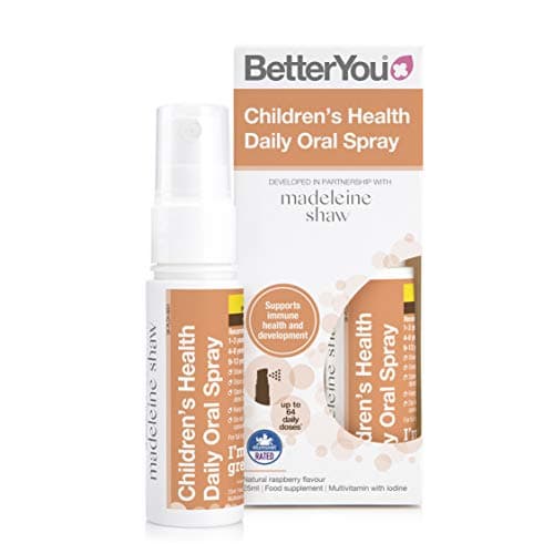 Image of BetterYou Children's Health Daily Oral Spray | Developed in Partnership with Madeleine Shaw | 25ml | Natural Raspberry Flavour | Multivitamin and Mineral | 64 Daily doses