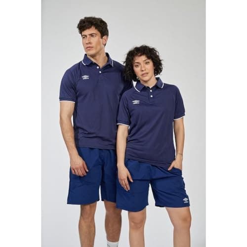 Image of Umbro Torch Tennis Polo Shirt, Men Dark Blue Navy