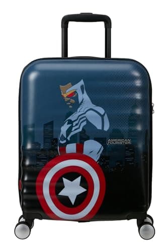 Image of American Tourister Marvel Legends FL - Spinner S, Hand Luggage, 55 cm, 36 L, Multicolor (Captain America City)