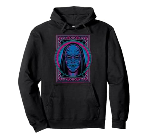 Image of Harry Potter Bellatrix Death Eater Mask Pullover Hoodie
