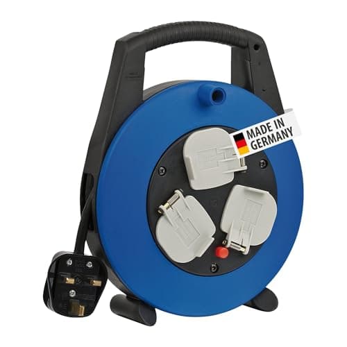 Image of Brennenstuhl Vario Line Cable Box 3-way black/blue 5m H05VV-F 3G1,5 *GB*