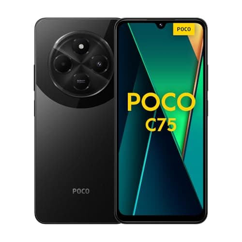 Image of XIAOMI POCO C75 4G Black-Smartphone 6+128GB, 2.0GHz, Immersive 6.88" display, Massive 5160mAh battery, Clear 50MP AI dual camera, Powerful octa-core processor (UK Version + 2 Years Warranty)