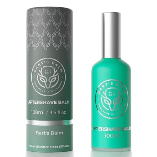 Image of BART'S BALM Aftershave Balm For Men 100ml Handmade- Argan Oil - Amber and Moroccan Jasmine - Sensitive After Shaving Skin Care