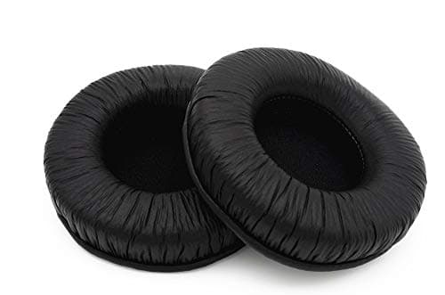 Image of Wrinkled Replacement Ear pads Earpad Cushions Pillow Cover Compatible with JVC HA-RX700 HA RX700 Headset Headphones