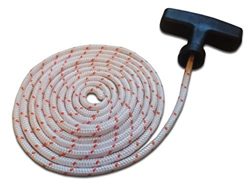 Image of 3.5 MM engine starter rope pull cords + FREE HANDLE Universal fit for all chainsaws and garden power tools 2 METRES OF ROPE