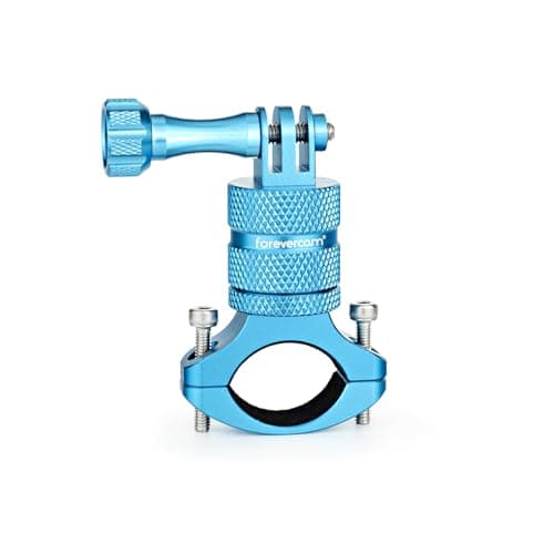 Image of Forevercam Aluminum Bike Bicycle Mountain Motorcycle Handleba Mount Clip Compatible for GoPro Hero 13 12 11 10 9 8 DJI Insta 360 AKASO Action Cameras.
