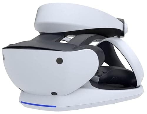 Image of PSVR2 Showcase Premium Charge Station and Display Stand for PSVR 2 Headset and Sense Controllers – Fast Charging, Magnetic Adapters, Overcharge Protection, VR Headset Storage for PS5 VR Accessories