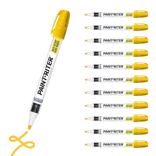 Image of Markal 3 mm Valve Action Paint Marker - Yellow,96821,Standard