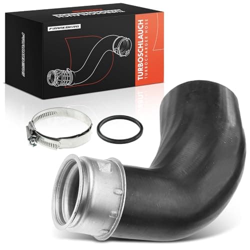 Image of Frankberg 1x Intercooler Turbo Hose Pipe Front Compatible with Golf V 1K1 Pas.sat 3C2 T.o.u.r.a.n 1T1 1T2 A3 8P1 Octa.via II 1Z3 Leon 1P1 Fabia II 542 Altea 5P1 Replace# 3C0145828C