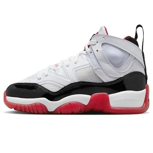 Image of NIKE Jumpman Two Trey GS Great School Trainers Sneakers Fashion Shoes DQ8431 (White/Gym Red/Black 106) Size UK5 (EU38)